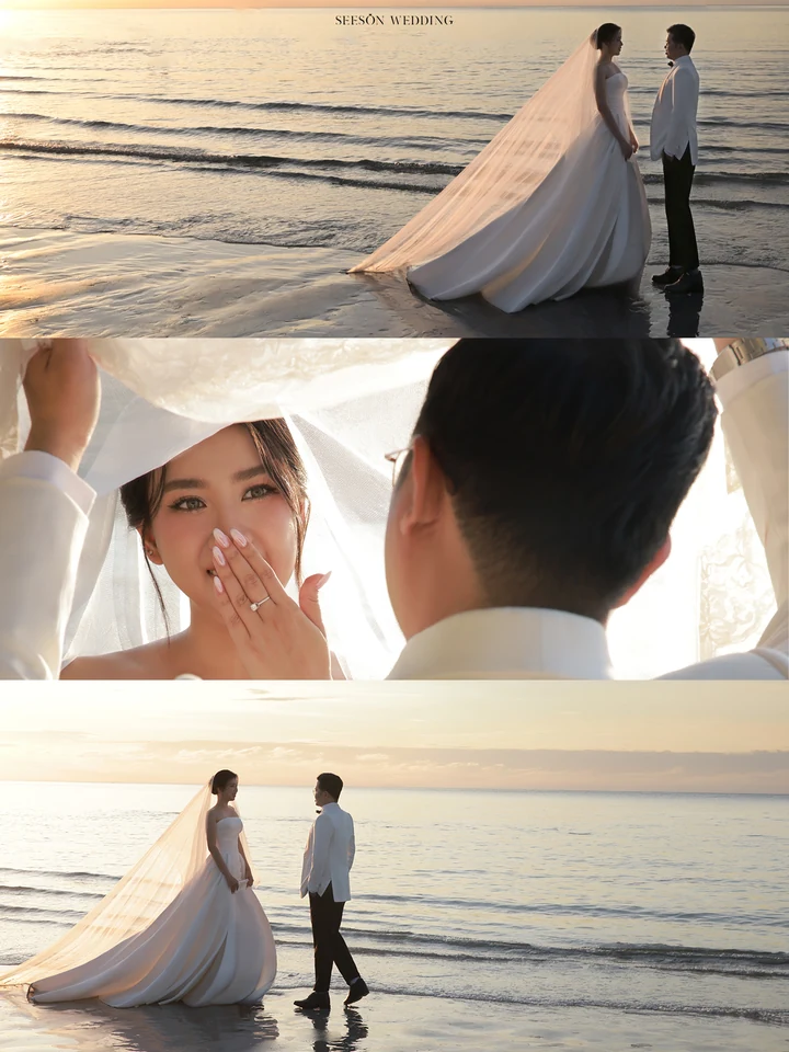 Ảnh cưới Biển hoàng hôn tại Bãi biển Phú Quốc, Kiên Giang — Phát & Trinh — Biển Phú Quốc, SeesonWedding (ảnh 1/31)