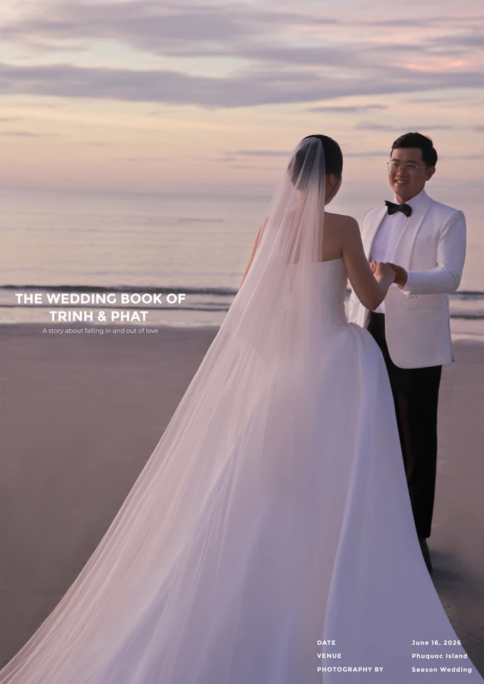Ảnh cưới Biển hoàng hôn tại Bãi biển Phú Quốc, Kiên Giang — Phát & Trinh — Biển Phú Quốc, SeesonWedding (ảnh 3/31)