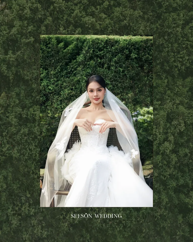 Ảnh cưới Vườn xanh & voan dài tại Phim trường Vũ Garden, TP.HCM — Nguyên & Linh — Vũ Garden, SeesonWedding (ảnh 1/29)
