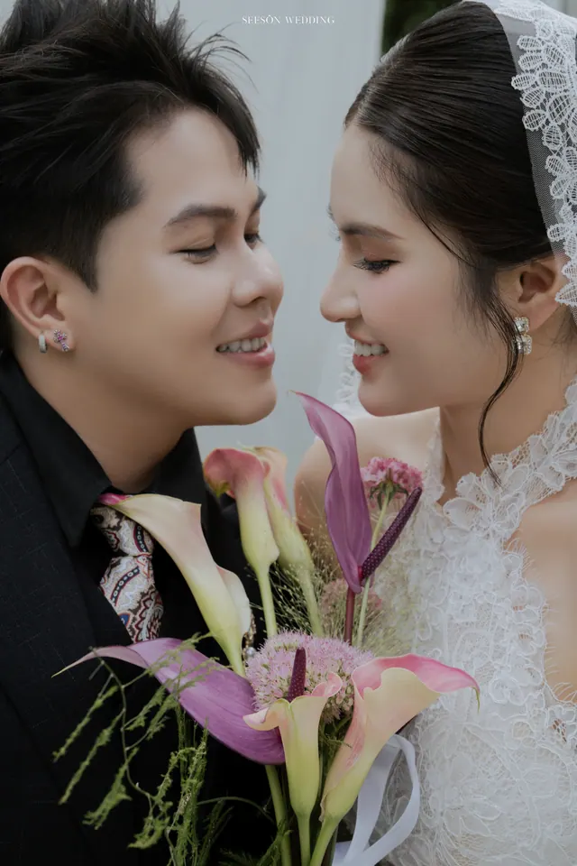 Ảnh cưới Vườn xanh, voan treo & hoa calla tại Phim trường sân vườn, TP.HCM — Ngọc Quỳnh — Khu Vườn Voan Trắng, SeesonWedding (ảnh 4/10)