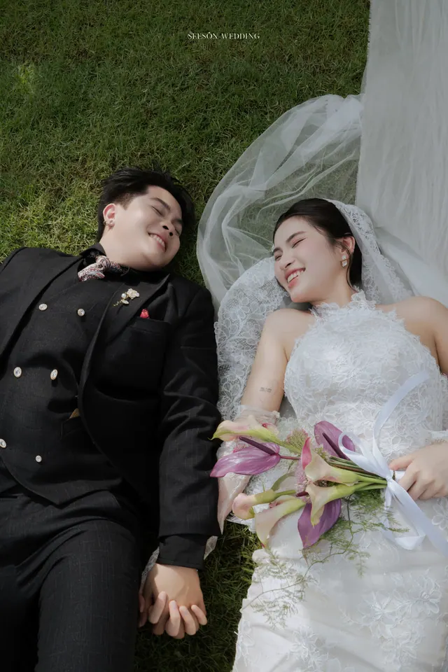 Ảnh cưới Vườn xanh, voan treo & hoa calla tại Phim trường sân vườn, TP.HCM — Ngọc Quỳnh — Khu Vườn Voan Trắng, SeesonWedding (ảnh 7/10)
