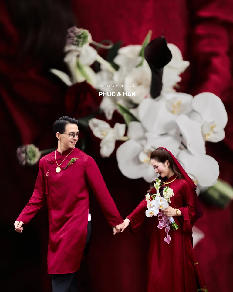 Ảnh cưới Áo dài đỏ & lễ gia tiên tại TP. Hồ Chí Minh — Áo Dài — Lễ Gia Tiên, SeesonWedding (ảnh 6/108)