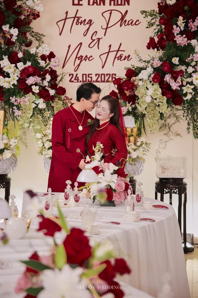 Ảnh cưới Áo dài đỏ & lễ gia tiên tại TP. Hồ Chí Minh — Áo Dài — Lễ Gia Tiên, SeesonWedding (ảnh 103/108)