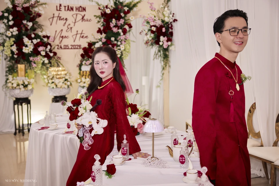 Ảnh cưới Áo dài đỏ & lễ gia tiên tại TP. Hồ Chí Minh — Áo Dài — Lễ Gia Tiên, SeesonWedding (ảnh 106/108)