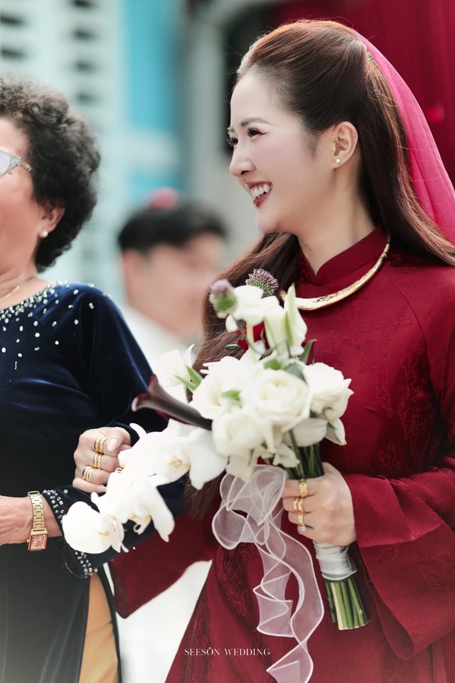 Ảnh cưới Áo dài đỏ & lễ gia tiên tại TP. Hồ Chí Minh — Áo Dài — Lễ Gia Tiên, SeesonWedding (ảnh 21/108)