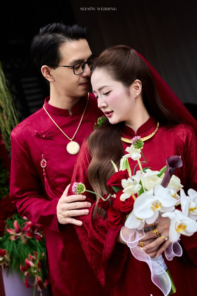 Ảnh cưới Áo dài đỏ & lễ gia tiên tại TP. Hồ Chí Minh — Áo Dài — Lễ Gia Tiên, SeesonWedding (ảnh 44/108)