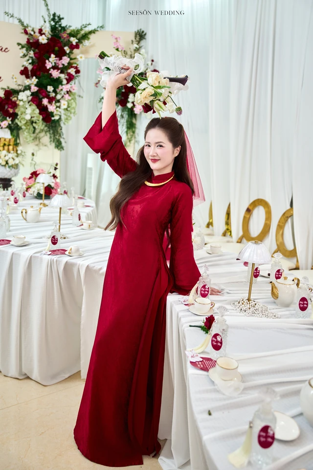Ảnh cưới Áo dài đỏ & lễ gia tiên tại TP. Hồ Chí Minh — Áo Dài — Lễ Gia Tiên, SeesonWedding (ảnh 51/108)