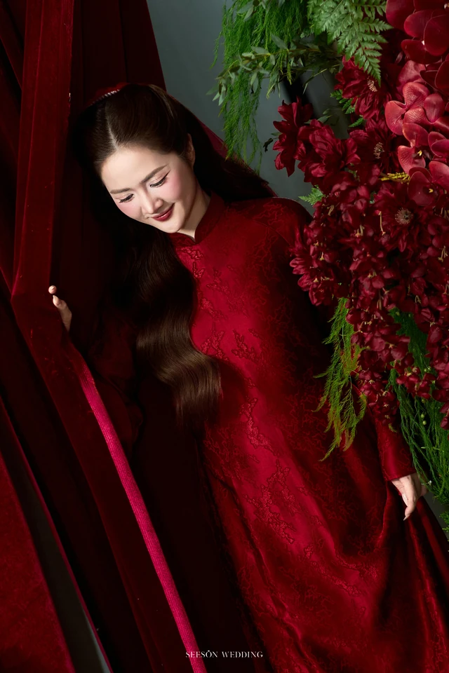 Ảnh cưới Áo dài đỏ & lễ gia tiên tại TP. Hồ Chí Minh — Áo Dài — Lễ Gia Tiên, SeesonWedding (ảnh 55/108)
