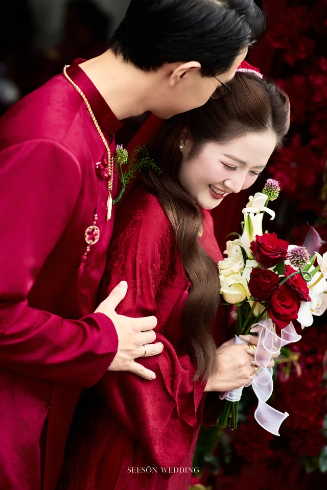 Ảnh cưới Áo dài đỏ & lễ gia tiên tại TP. Hồ Chí Minh — Áo Dài — Lễ Gia Tiên, SeesonWedding (ảnh 58/108)