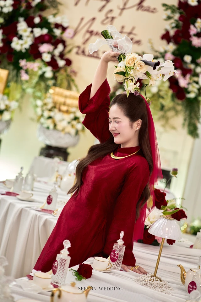 Ảnh cưới Áo dài đỏ & lễ gia tiên tại TP. Hồ Chí Minh — Áo Dài — Lễ Gia Tiên, SeesonWedding (ảnh 60/108)