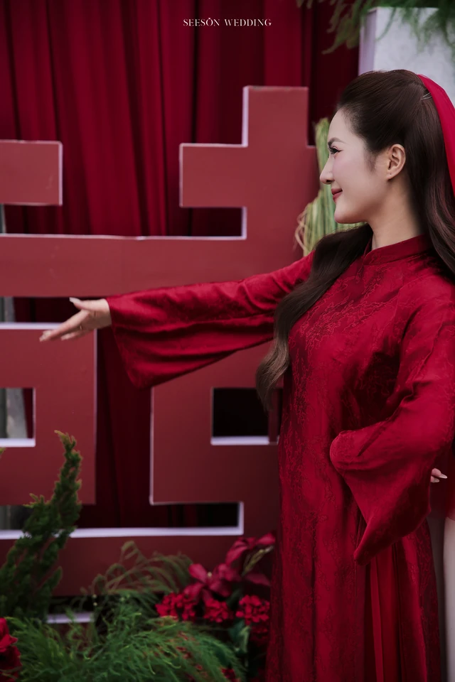Ảnh cưới Áo dài đỏ & lễ gia tiên tại TP. Hồ Chí Minh — Áo Dài — Lễ Gia Tiên, SeesonWedding (ảnh 76/108)