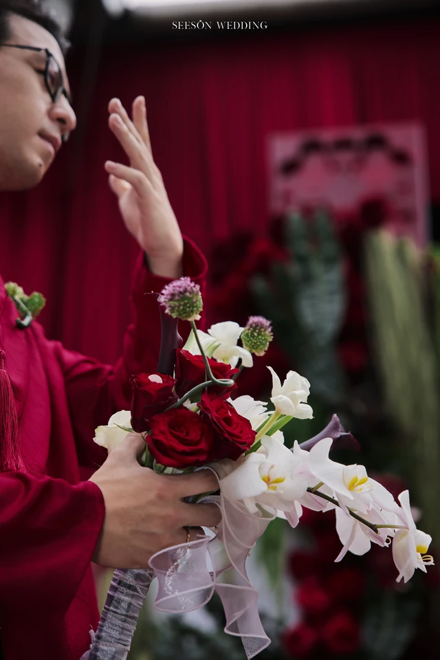 Ảnh cưới Áo dài đỏ & lễ gia tiên tại TP. Hồ Chí Minh — Áo Dài — Lễ Gia Tiên, SeesonWedding (ảnh 82/108)