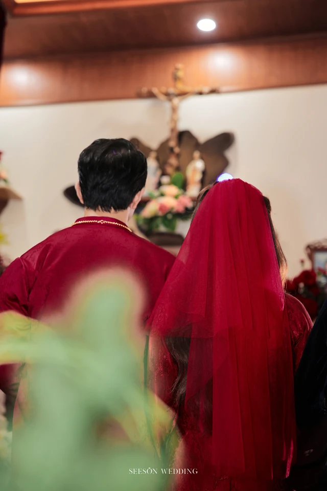 Ảnh cưới Áo dài đỏ & lễ gia tiên tại TP. Hồ Chí Minh — Áo Dài — Lễ Gia Tiên, SeesonWedding (ảnh 88/108)