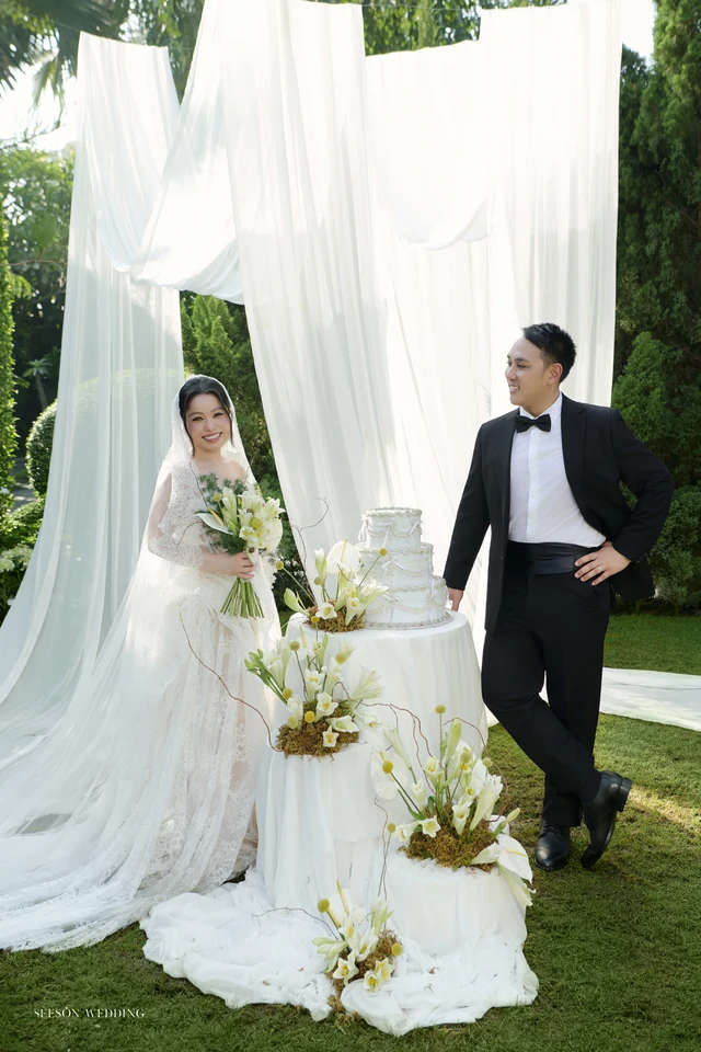 Ảnh cưới Cổng vòm cây & tiệc vườn tại Phim trường Vũ Garden, TP.HCM — Vũ Garden — Cổng Vòm & Bánh Cưới, SeesonWedding (ảnh 12/22)