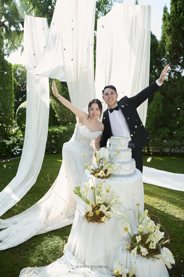 Ảnh cưới Cổng vòm cây & tiệc vườn tại Phim trường Vũ Garden, TP.HCM — Vũ Garden — Cổng Vòm & Bánh Cưới, SeesonWedding (ảnh 19/22)